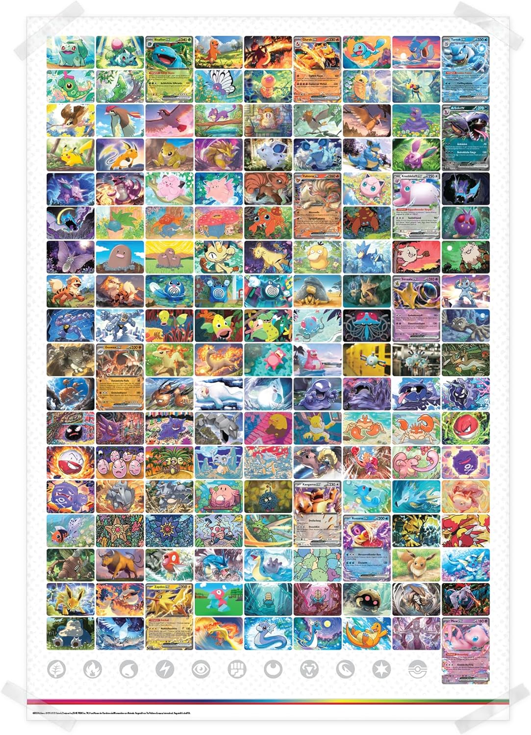 Pokémon Karmesin & Purpur Pokemon 151 - Poster Kollektion DE (Deutsch)