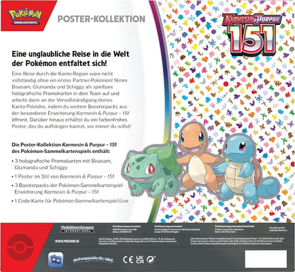 Pokémon Karmesin & Purpur Pokemon 151 - Poster Kollektion DE (Deutsch)